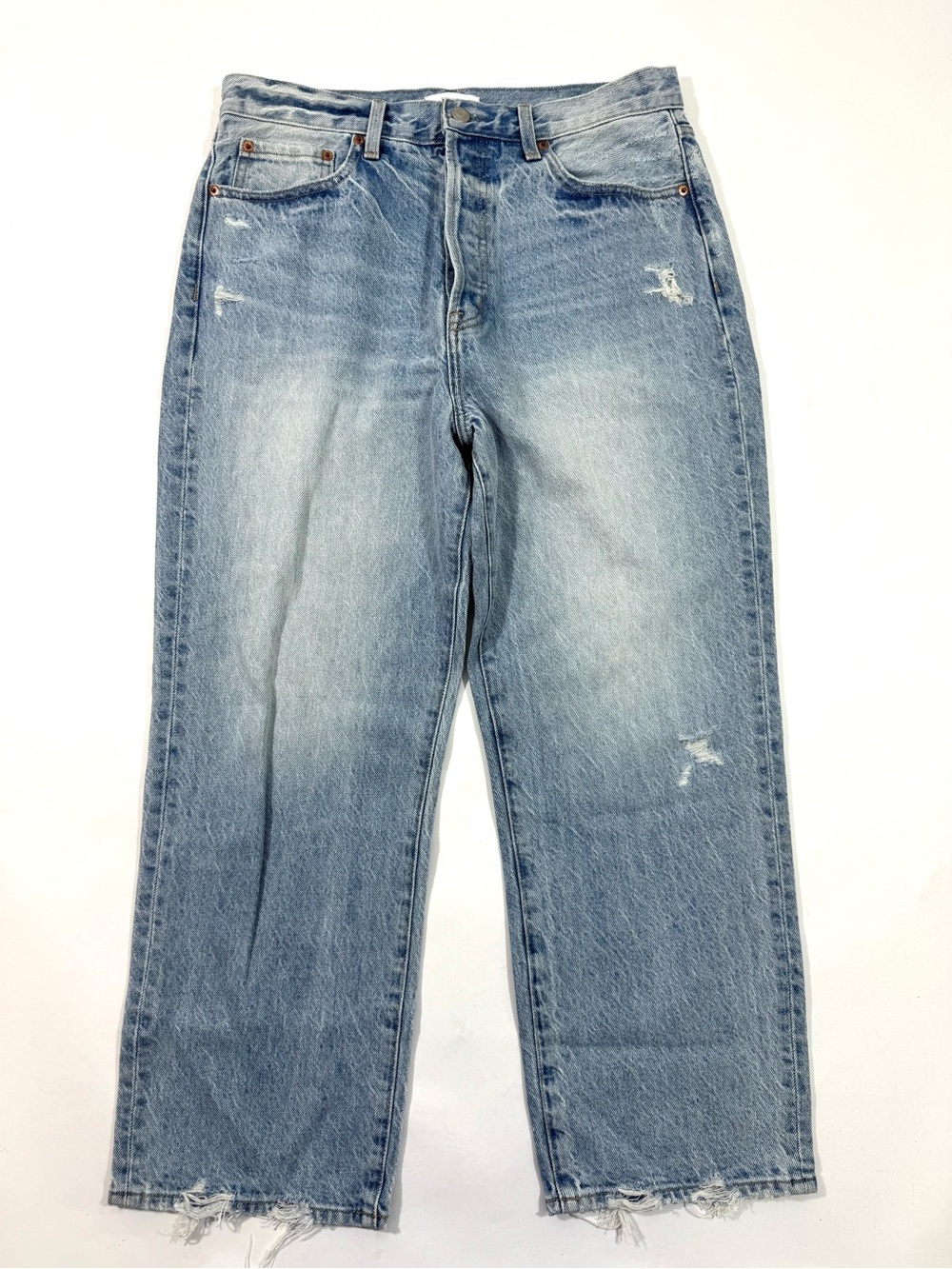 Pistola Cassie High Rise Straight Crop Jeans